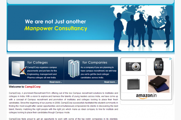 Camp2Corp   Campus Placement   Job Fairs